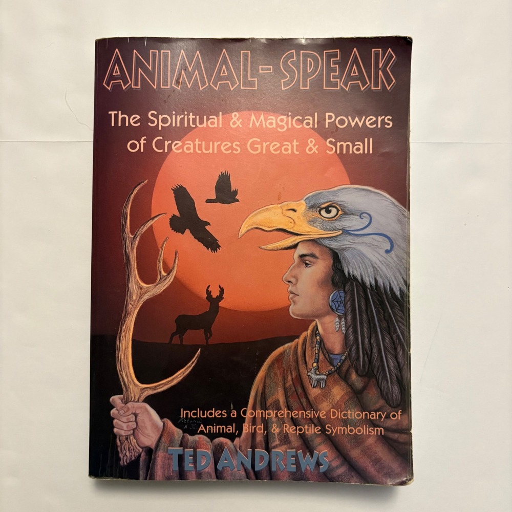 Llewellyn Animal Speak Ted Andrews Paperback Red Spiritual Magic Powers Book